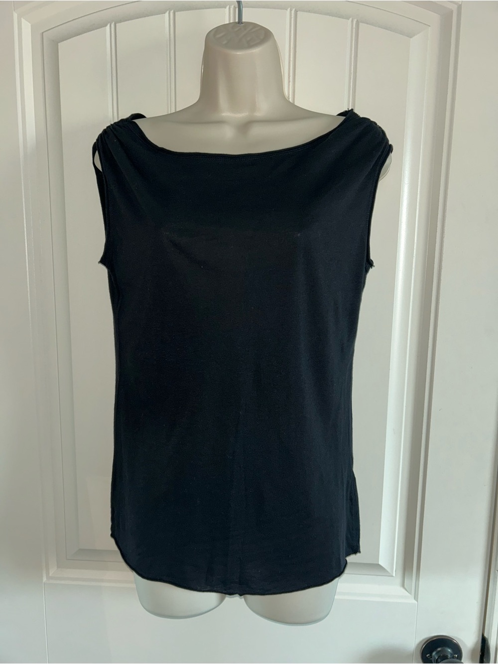 NEW Hard Tail Black Sleeveless Boatneck Tank Sz M